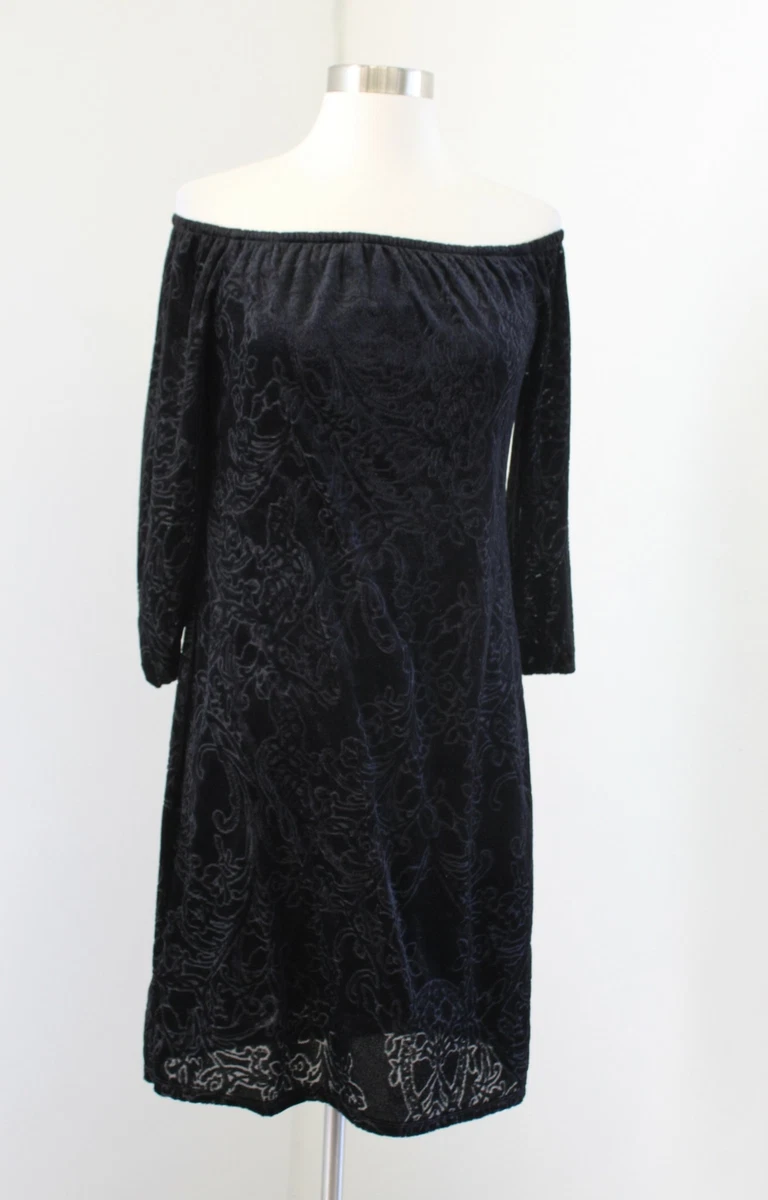 White house black market velvet sale dress