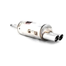 Supersprint Edelstahl Sportauspuff BMW 5er E34 Limo 520i M20 mit 2x76mm