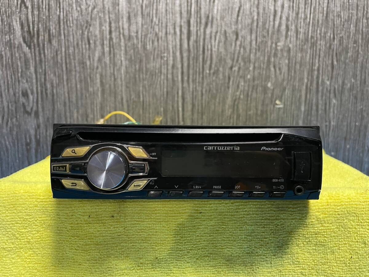 Pioneer Carrozzeria DEH-470 CD AUX USB Car Audio 1din Used F Pioneer Carrozzeria DEH-470 CD AUX USB Car Audio 1din Used F