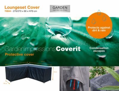 GI 70844 Coverit Lounge Schutzhülle 270 / 270 x 90 x H70 cm Abdeckung Schutz