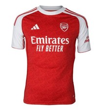 Adidas Youth Arsenal Home T-Shirts Run Red Soccer Kid Top Tee GYM Shirt JI9533