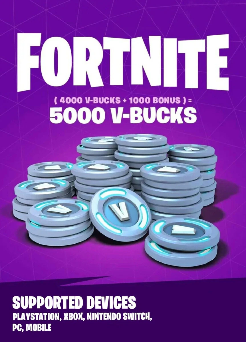 Fortnite - 5000 V-Bucks Gift Card - Global Key