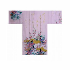 Authentic Japanese Ladies' Yukata / Kimono: Gilt poem  Princess 833