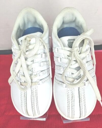 Toddler Classic K•Swiss Shoes Size 6.5 White Pre-owned - Picture 2 of 9