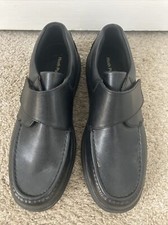 Hush Puppies Mens Gil Black Leather Oxford size 9