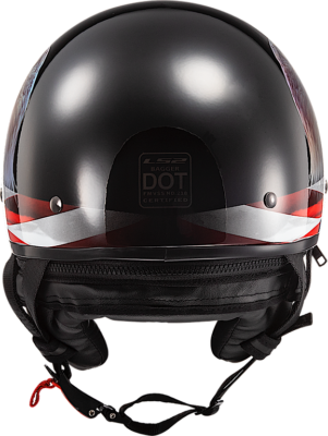 LS2 Bagger Open Face Motorcycle Helmet Murica Gloss Black 2XL | eBay