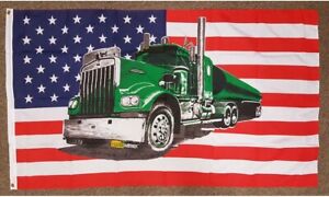 The America Flag 5 x 3 FT USA United States Of America Highway Trucker Eagle