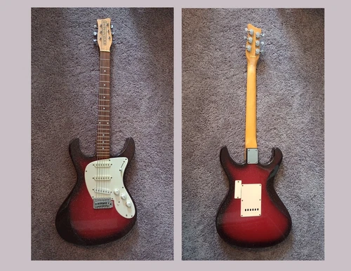 Danelectro Danoblaster Hearsay Electric Guitar Onboard Distortion Korea Made