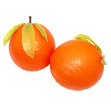 Attrappen 2 St&uuml;ck Orange XXL Obst,Obstladen,Saftbar