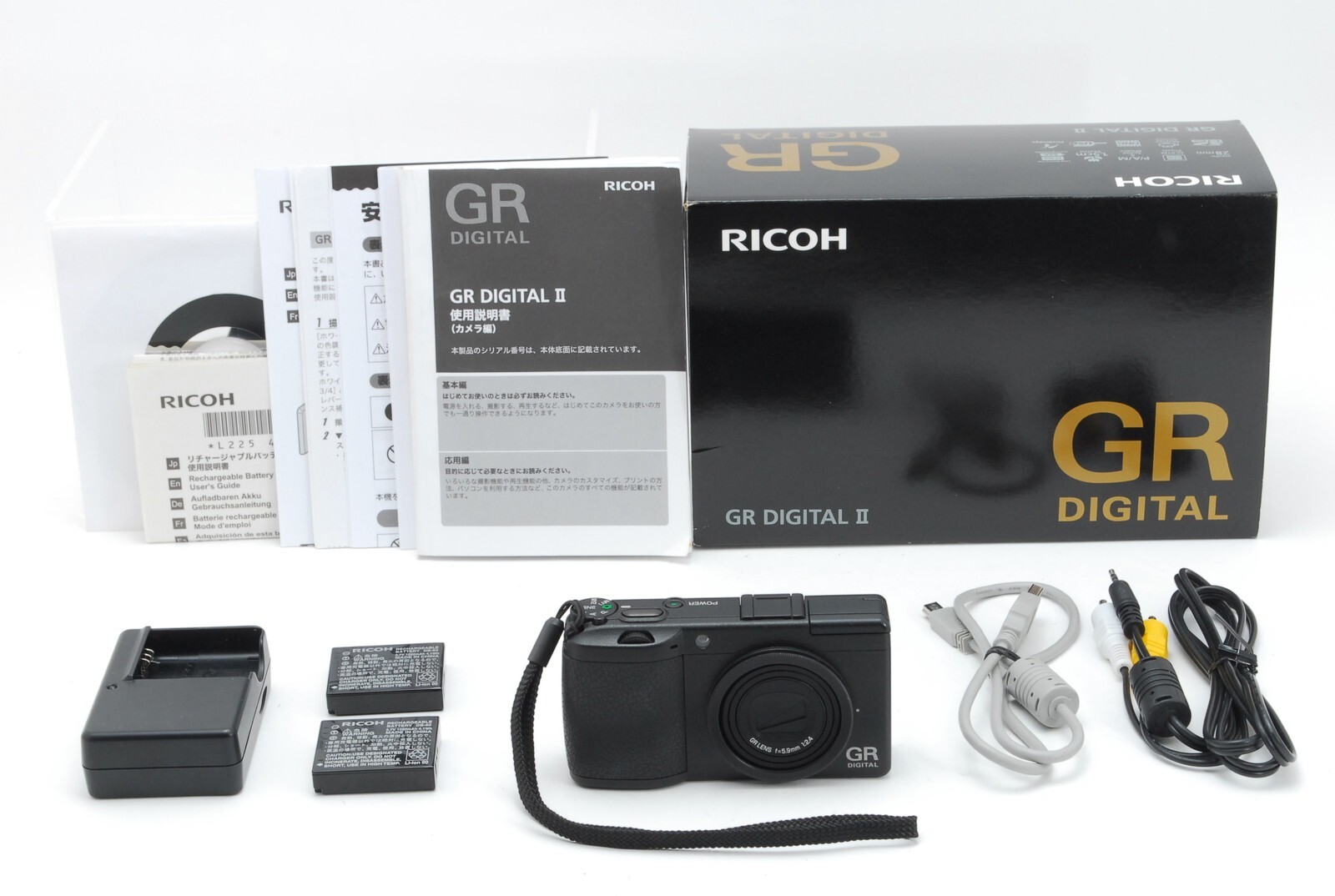 【NEAR MINT IN BOX】RICOH GR DIGITAL II 2 Compact Digital Camera Tested from JAPAN