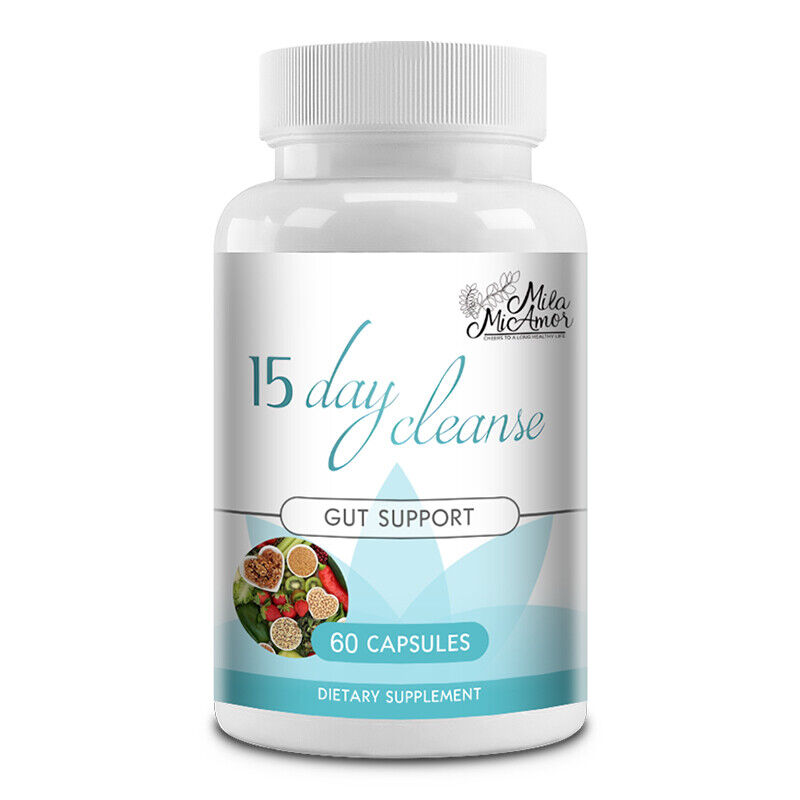 15 Day Cleanse - Intestinal and Colon Support Detoxifying with Psyllium Husk
