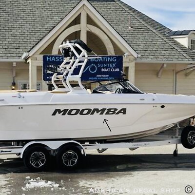 Moomba Boat Yacht Decals 2PC Set Oracle Vinyl Large New 40  OEM Universal
