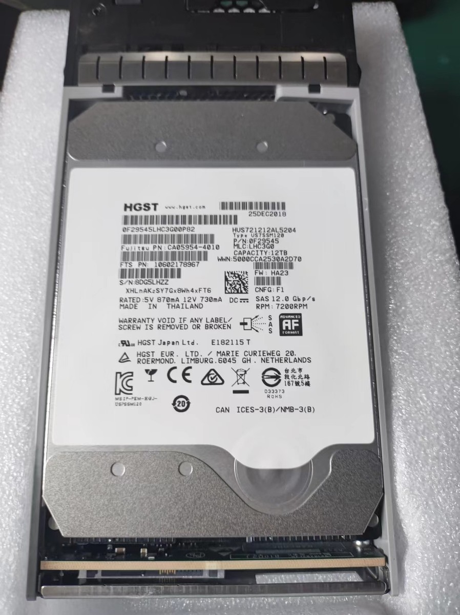 Fujitsu CA08226-E268 CA05954-4010 12TB SAS 3.5 For DX S3 S4 Fujitsu CA08226-E268 CA05954-4010 12TB SAS 3.5 For DX S3 S4