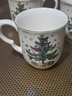 4 Nikko Happy Holiday Mugs Christmas Tree Swirl 3.25” Vintage  — photo 9