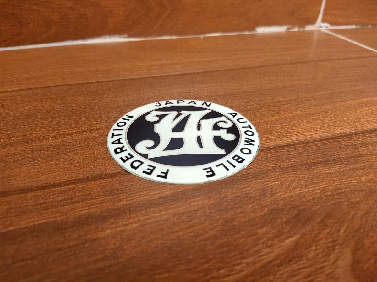 JAF Japan Automobile Federation JDM PVC Emblem Badge Sticker