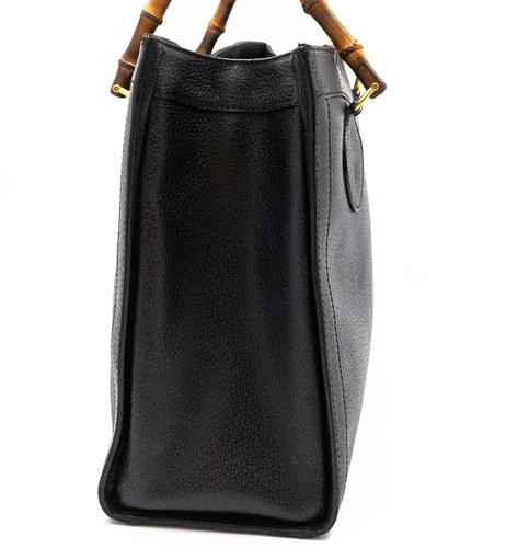 GUCCI BAMBOO BAMBUS HANDTASCHE HAND BAG LEATHER LEDERTASCHE ORIGINAL RAR SCHWARZ - Bild 4 von 16