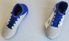 Kids Size 10.5K Grey Blue Adidas Predator 19.3 Turf Junior Soccer Shoes CM8548