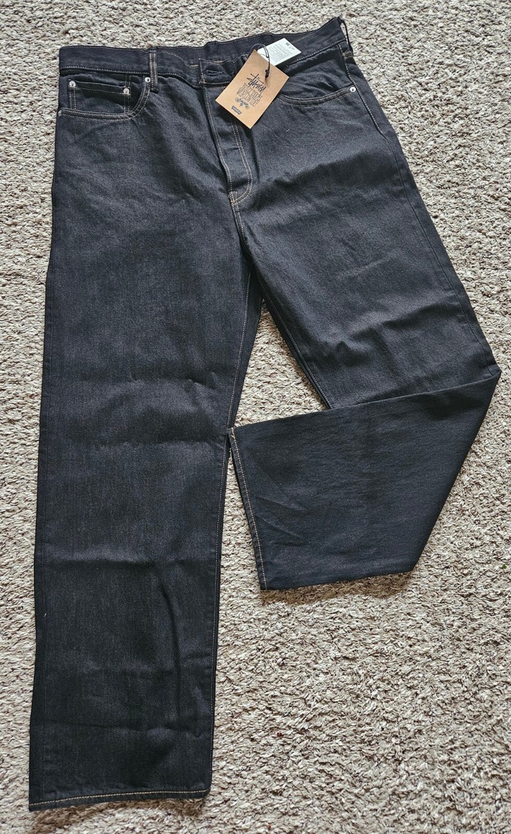 NWT Stussy X Levi's Crispy Rinse Jeans Black/White NWT Stussy X Levi's Crispy Rinse Jeans Black/White