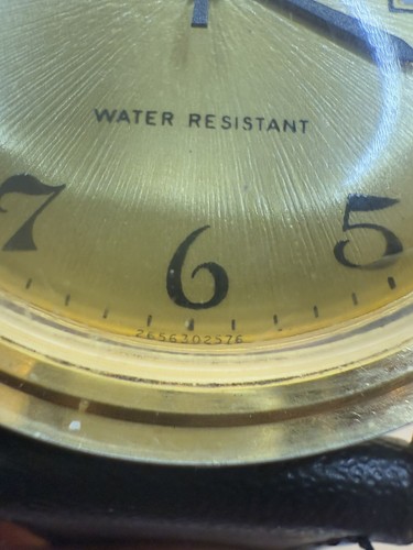 Vintage 1976 TIMEX Marlin Men’s Watch Gold Tone Burst Dial With Date Running - Picture 3 of 18