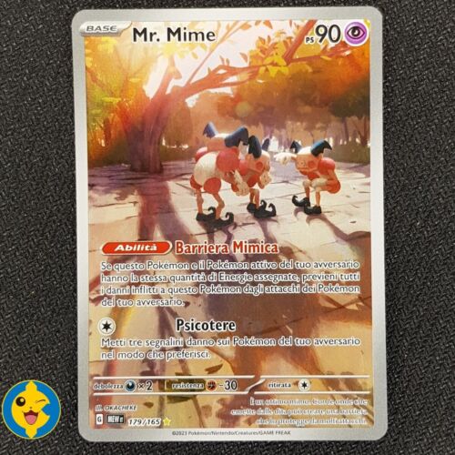 MR. MIME 179/165 - Pokemon 151 - Illustrazione Rara ITALIANO - NEAR MINT - Afbeelding 1 van 4
