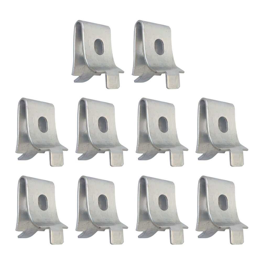 10-Piece Cabinet Shelf Bracket Clips - Heavy Duty Kitchen Shelf Supports & Pilaster Pegs-image