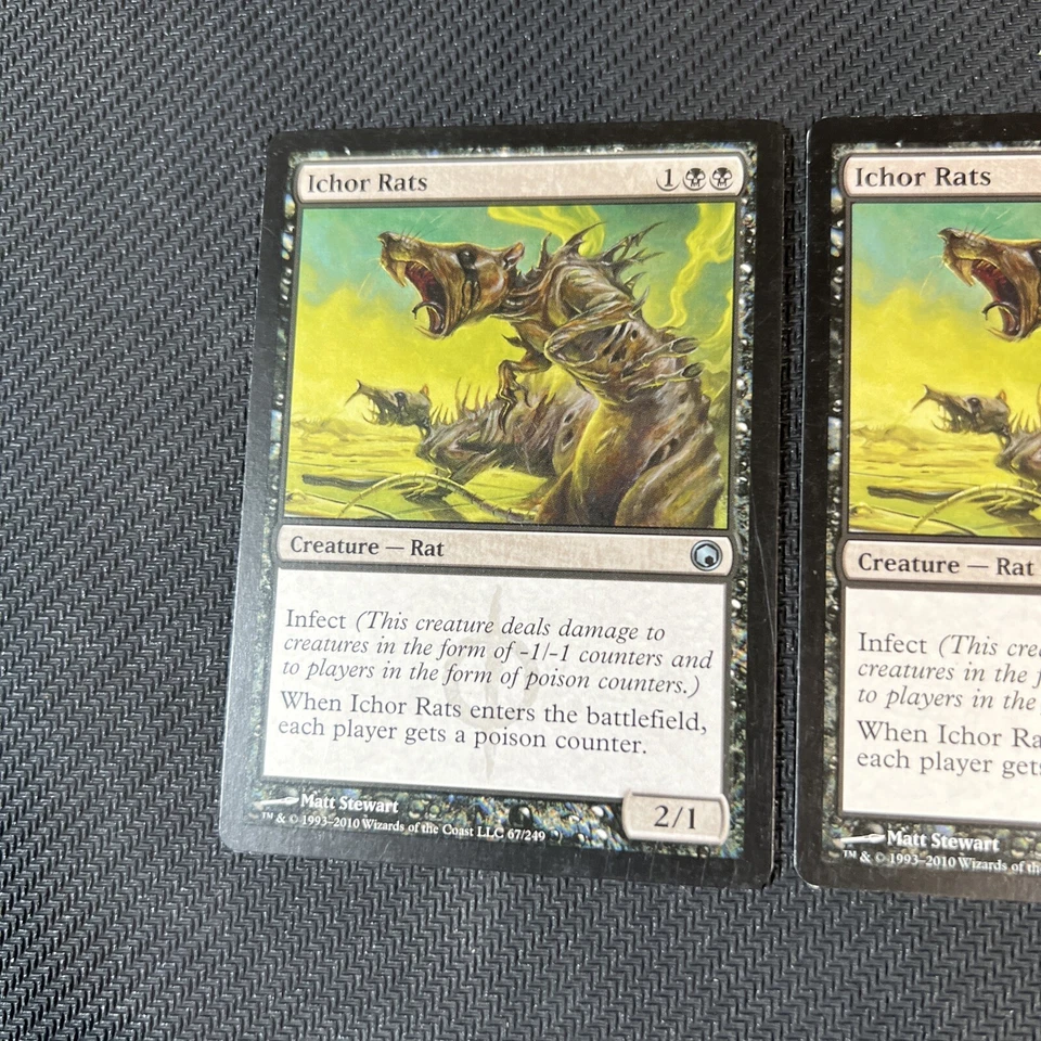 Ichor Rats Magic The Gathering Mtg Scars of Mirrodin Card 2 - Image 2 of 4