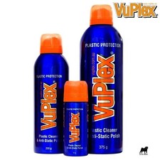 VuPlex Anti-Static Plastic Glass Spray Cleaner & Polish Caravans Car Boats 235ml