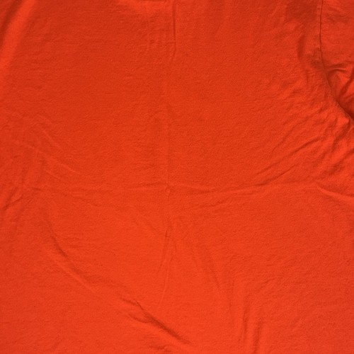 Vintage NIKE Front Logo Tee Shirt Orange Mens Large L Big Swoosh Short Sleeve - Picture 7 of 7
