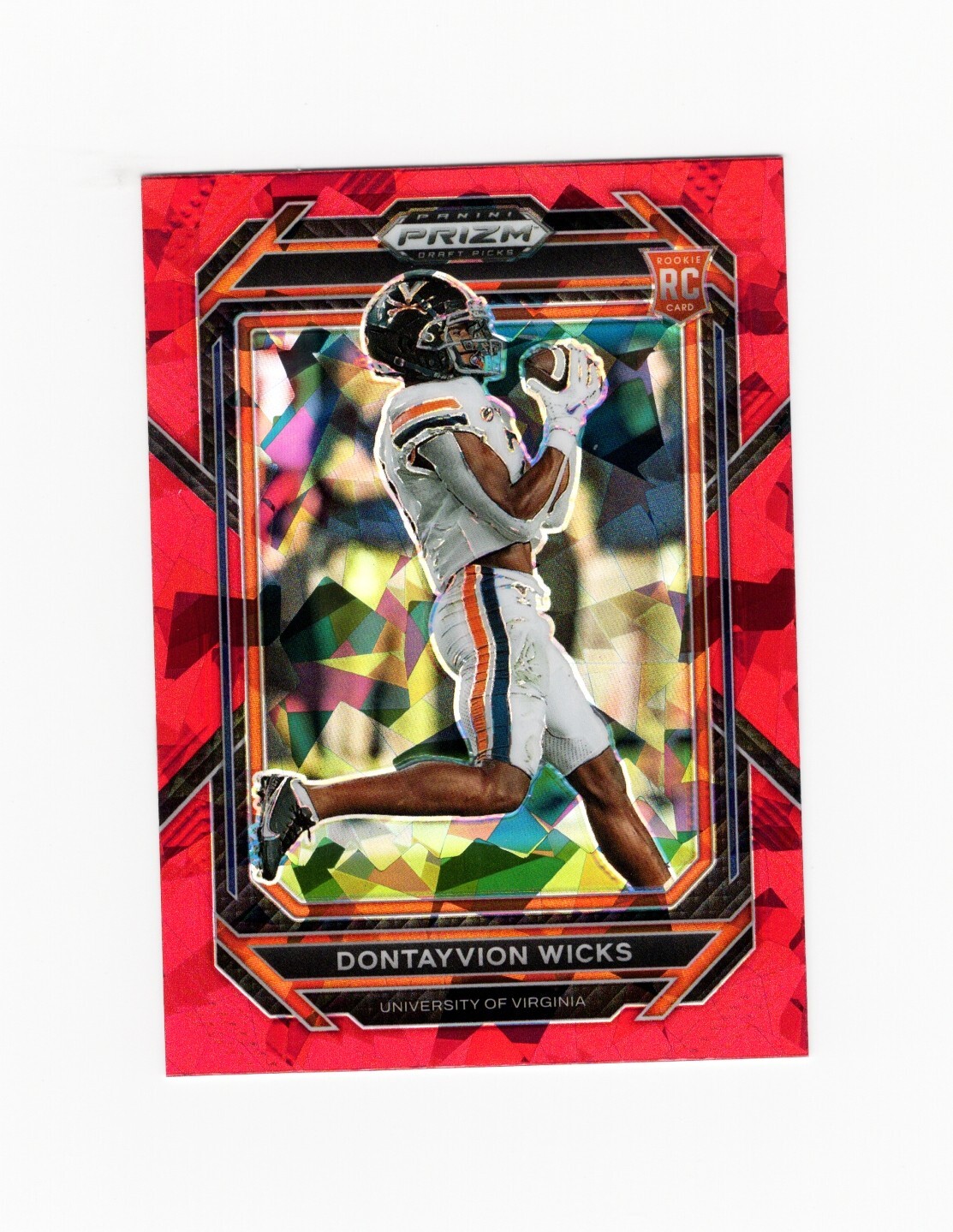 Dontayvion Wicks Panini Prizm Draft Picks #149 Red Ice