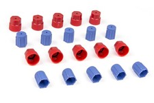 20 R134a 13mm 16mm Car Ac Air Conditioning Charging Valve Port Cap High Low