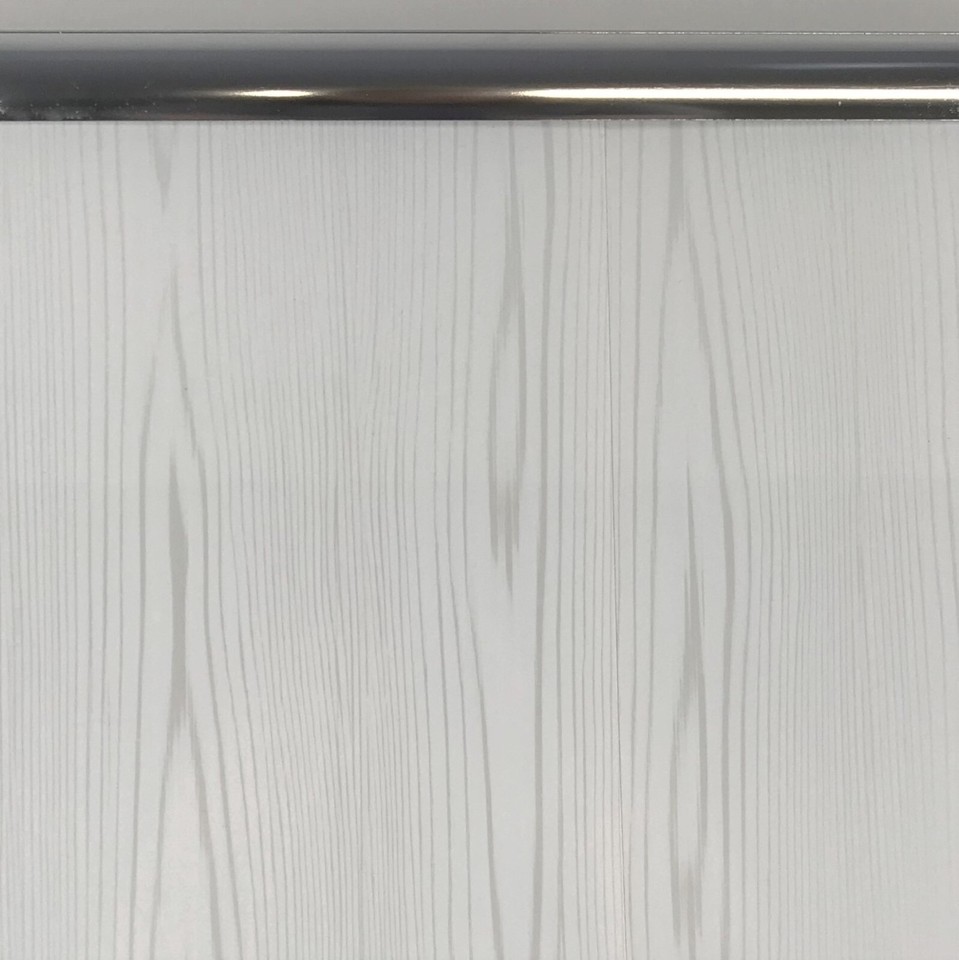 White Ash Wood Effect PVC Bathroom Cladding Shower Wet Wall Panels