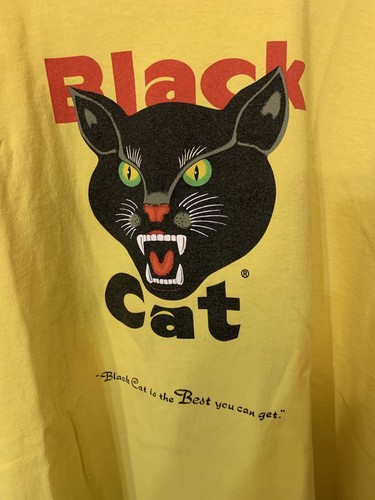 Vintage Black Cat Firecrackers T Shirt 