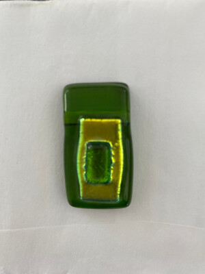 VINTAGE HIGH END*RARE*AMAZINGLY GORGEOUS 1.5'' GREEN ART GLASS PENDANT