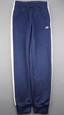 Boy's Champion Athletic Wear Sweatpants Blue White Stripe Size 10/12 Msr 25x25 