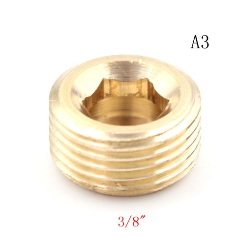 Brass 1/8" 1/4" 3/8" 1/2" NPT Brass Internal Hex Thread Socket Pipe Plug BDdn - Picture 10 of 16