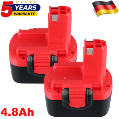 2pack 14,4 V 4.8 Ah Ni-MH Akku für Bosch BAT038 BAT040 BAT140 2607335533 PSR1440