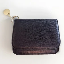 Black Wristlet, Keychain, Or Pocket Wallet