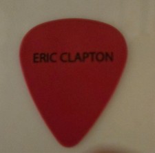 Eric Clapton Red Guitar Pick Vintage /KZPS Classic Rock Tag
