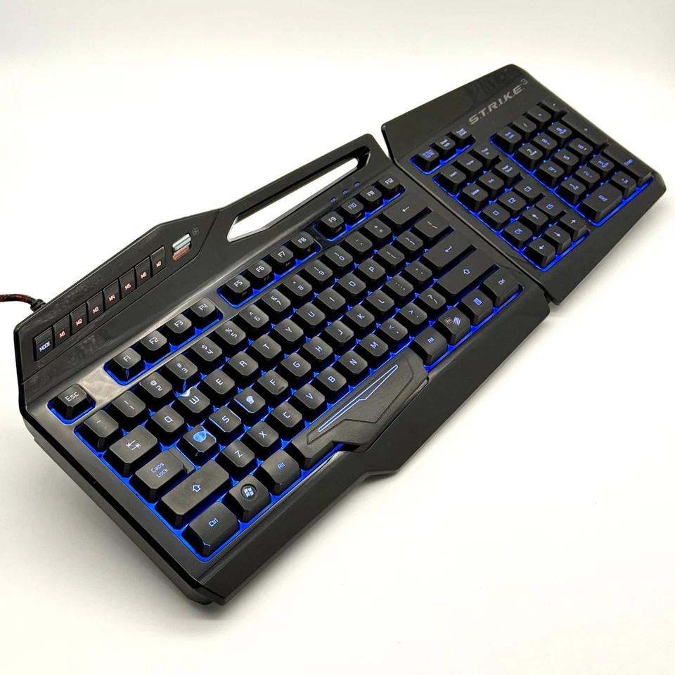 Mad Catz Strike S.T.R.I.K.E  3  Gaming Keyboard Lighted Black - Tested - Image 3 of 4