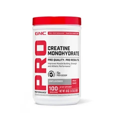 GNC Pro Perfomance Creatine Monohydrate Dietary Supplement 100 Serving 1/2028