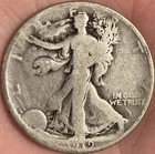 1919-P Philadelphia Walking Liberty Silver Half Dollar 50c Good