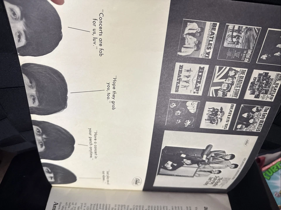 Vintage Beatles USA LTD1966 Tour Concert Book Program Booklet Photographs - Image 3 of 4