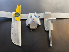 SCAFFOLDERS TOOL BELT SET 2" WIDE 32-40" WAIST SPANNER TAPE AND LEVEL HOLDER UK