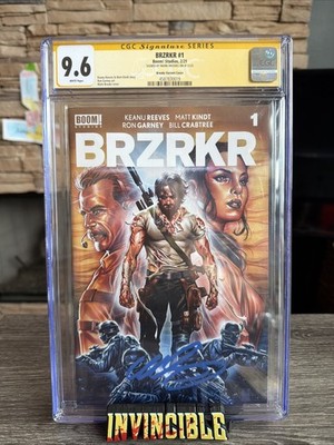 BRZRKR #1 Boom Studio 2/21, CGC 9.6 Signed By Mark Brooks. Brooks Variant Cover.