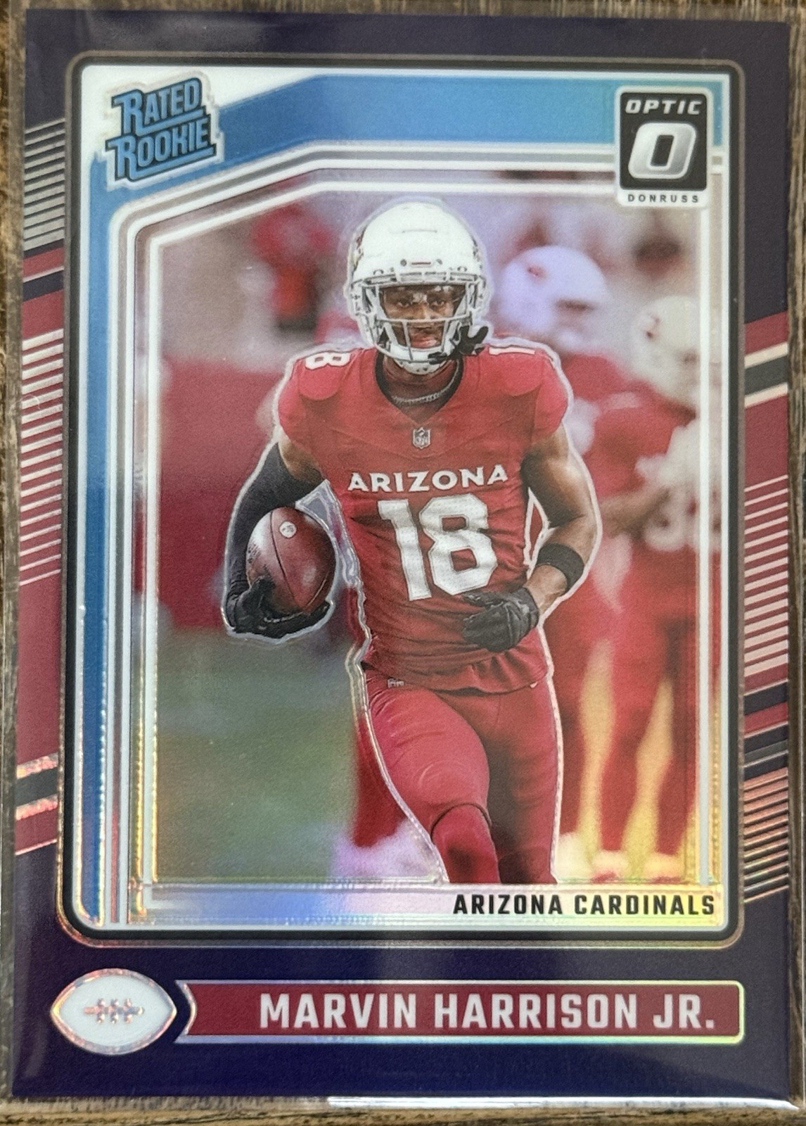 2024 Donruss Optic Rated Rookie Purple Prizm #276 Marvin Harrison Jr /60