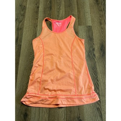 Layer 8 Tank Top Womens Small Orange Women Performance Racerback Qwick-Dry