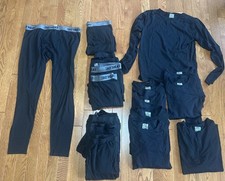 Huge Lot 32 Degrees Heat Kids Black Crew Shirt  Leggings Baselayer Set 18 