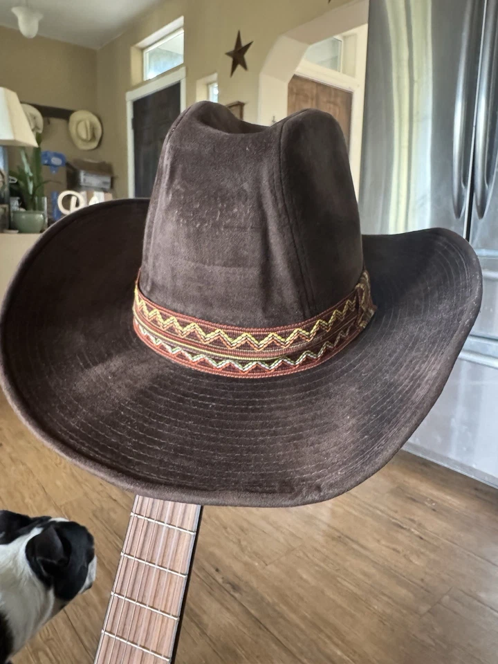 Cowboy Western Hat, vintage distressed Size Large 7 1/4-7 3/8  B19 - Image 2 of 4