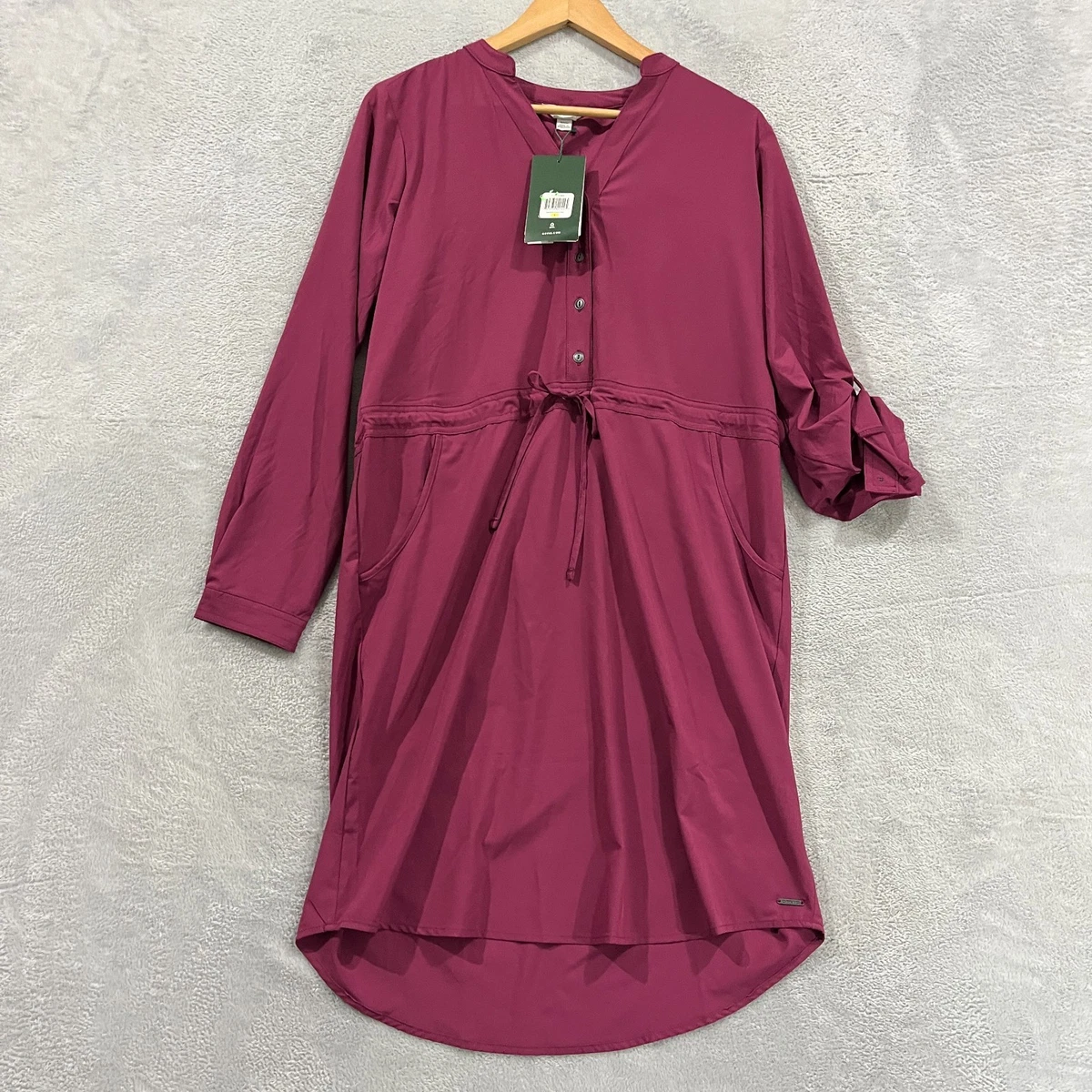 chinese dress ladies Orvis Women's Short Sleeve Button Down Dress with Pockets (as1, Alpha, s,  Regular, Regular, Black) at Amazon Women's Clothing store main image 0