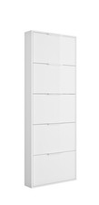 Scarpiera PACIANO con 5 vani a ribalta in laminato, LAP 65x173,5x15 cm